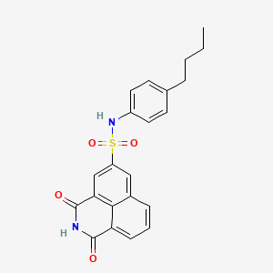 N-(4-butylphenyl)-1,3-dioxobenzo[de]isoquinoline-5-sulfonamide