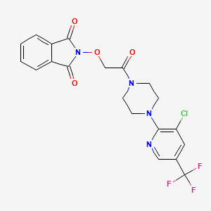 2-(2-{4-[3-chloro-5-(trifluoromethyl)-2-pyridinyl]piperazino}-2-oxoethoxy)-1H-isoindole-1,3(2H)-dione
