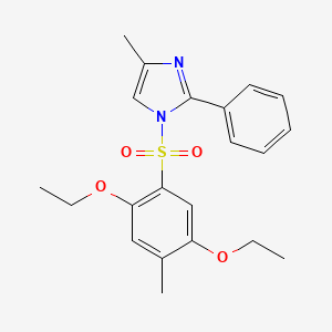 1-((2,5-diethoxy-4-methylphenyl)sulfonyl)-4-methyl-2-phenyl-1H-imidazole