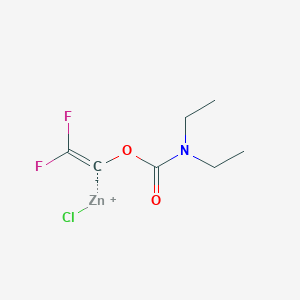 chlorozinc(1+);2,2-difluoroethenyl N,N-diethylcarbamate