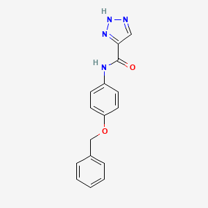 N-(4-(benzyloxy)phenyl)-1H-1,2,3-triazole-5-carboxamide