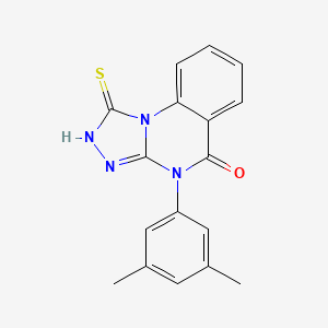 4-(3,5-dimethylphenyl)-1-sulfanyl-4H,5H-[1,2,4]triazolo[4,3-a]quinazolin-5-one