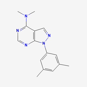 1-(3,5-dimethylphenyl)-N,N-dimethyl-1H-pyrazolo[3,4-d]pyrimidin-4-amine