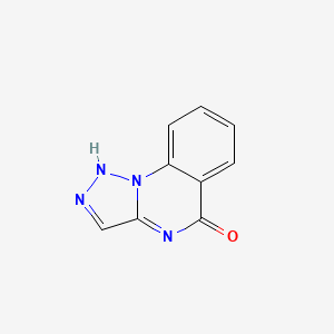 molecular formula C9H6N4O B2373575 [1,2,3]三唑并[1,5-a]喹唑啉-5(4H)-酮 CAS No. 896372-68-2