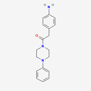 2-(4-Aminophenyl)-1-(4-phenylpiperazin-1-yl)ethan-1-one