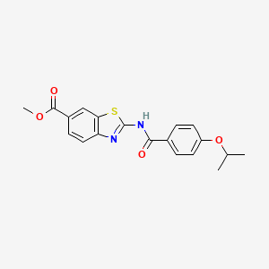 Methyl 2-(4-isopropoxybenzamido)benzo[d]thiazole-6-carboxylate