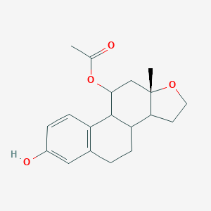 molecular formula C18H18N2 B237359 3-Hydroxy-17-oxoestra-1,3,5(10)-trien-11-yl acetate CAS No. 134761-89-0