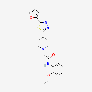 N-(2-ethoxyphenyl)-2-(4-(5-(furan-2-yl)-1,3,4-thiadiazol-2-yl)piperidin-1-yl)acetamide