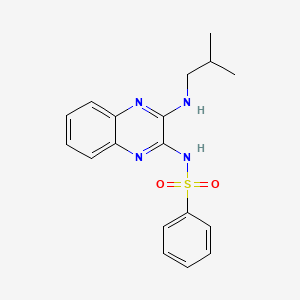 N-{3-[(2-methylpropyl)amino]quinoxalin-2-yl}benzenesulfonamide