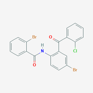2-bromo-N-[4-bromo-2-(2-chlorobenzoyl)phenyl]benzamide
