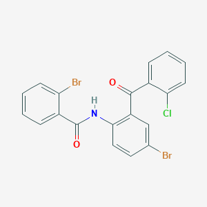 molecular formula C20H12Br2ClNO2 B2373599 2-溴-N-[4-溴-2-(2-氯苯甲酰)苯基]苯甲酰胺 CAS No. 330465-92-4