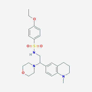 4-ethoxy-N-(2-(1-methyl-1,2,3,4-tetrahydroquinolin-6-yl)-2-morpholinoethyl)benzenesulfonamide