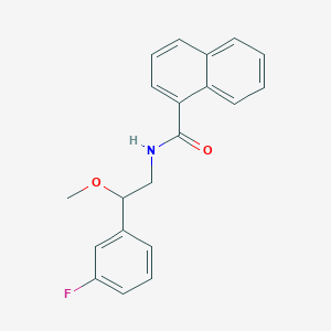 N-(2-(3-fluorophenyl)-2-methoxyethyl)-1-naphthamide