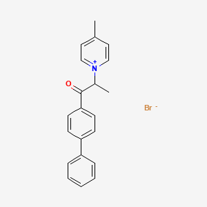 1-(1-([1,1'-Biphenyl]-4-yl)-1-oxopropan-2-yl)-4-methylpyridin-1-ium bromide