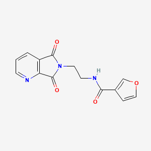 N-(2-(5,7-dioxo-5H-pyrrolo[3,4-b]pyridin-6(7H)-yl)ethyl)furan-3-carboxamide