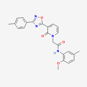 molecular formula C24H22N4O4 B2373639 N-(2-甲氧基-5-甲基苯基)-2-[3-[3-(4-甲基苯基)-1,2,4-恶二唑-5-基]-2-氧代吡啶-1(2H)-基]乙酰胺 CAS No. 1260914-35-9