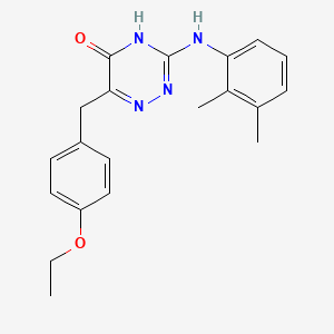 molecular formula C20H22N4O2 B2373648 3-((2,3-dimethylphenyl)amino)-6-(4-ethoxybenzyl)-1,2,4-triazin-5(4H)-one CAS No. 905764-99-0