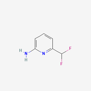 molecular formula C6H6F2N2 B2373653 6-(Difluoromethyl)pyridin-2-amine CAS No. 1315611-68-7