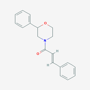 (E)-3-phenyl-1-(2-phenylmorpholino)prop-2-en-1-one