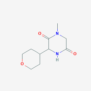 1-methyl-3-(tetrahydro-2H-pyran-4-yl)piperazine-2,5-dione