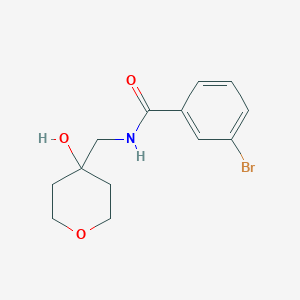 3-bromo-N-((4-hydroxytetrahydro-2H-pyran-4-yl)methyl)benzamide