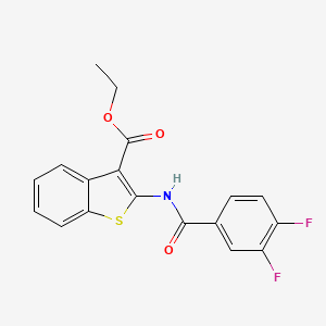 Ethyl 2-(3,4-difluorobenzamido)benzo[b]thiophene-3-carboxylate