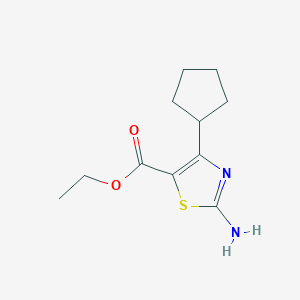 Ethyl 2-amino-4-cyclopentyl-1,3-thiazole-5-carboxylate
