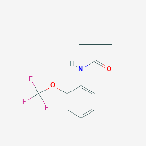 molecular formula C12H14F3NO2 B2373744 2,2-dimethyl-N-[2-(trifluoromethoxy)phenyl]propanamide CAS No. 860784-40-3