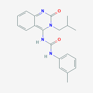 (E)-1-(3-isobutyl-2-oxo-2,3-dihydroquinazolin-4(1H)-ylidene)-3-(m-tolyl)urea