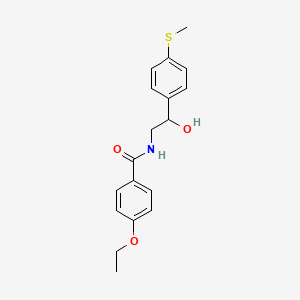 molecular formula C18H21NO3S B2373776 4-ethoxy-N-(2-hydroxy-2-(4-(methylthio)phenyl)ethyl)benzamide CAS No. 1448054-26-9