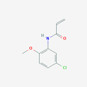 molecular formula C10H10ClNO2 B2373787 N-(5-クロロ-2-メトキシフェニル)プロプ-2-エナミド CAS No. 1156159-63-5