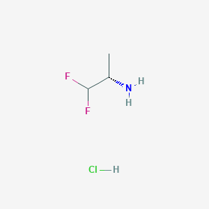 molecular formula C3H8ClF2N B2373795 (S)-1,1-二氟丙烷-2-胺盐酸盐 CAS No. 2287236-82-0