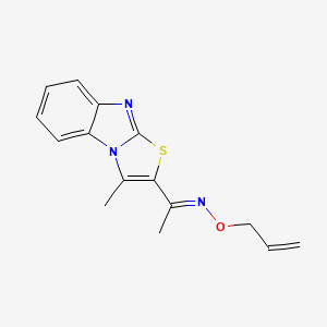 1-(3-methyl[1,3]thiazolo[3,2-a][1,3]benzimidazol-2-yl)-1-ethanone O-allyloxime