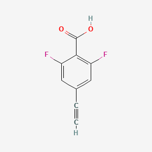 molecular formula C9H4F2O2 B2373815 4-Ethynyl-2,6-difluorobenzoic acid CAS No. 2132349-47-2