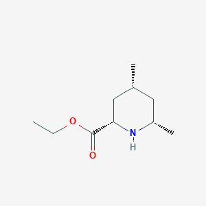 molecular formula C10H19NO2 B2373816 Ethyl (2S,4R,6S)-4,6-dimethylpiperidine-2-carboxylate CAS No. 2248309-67-1