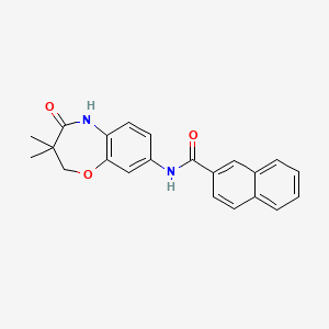 N-(3,3-dimethyl-4-oxo-2,3,4,5-tetrahydrobenzo[b][1,4]oxazepin-8-yl)-2-naphthamide