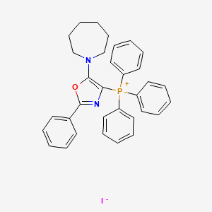 molecular formula C33H32IN2OP B2373832 (5-(Azepan-1-yl)-2-phenyloxazol-4-yl)triphenylphosphonium iodide CAS No. 308805-08-5
