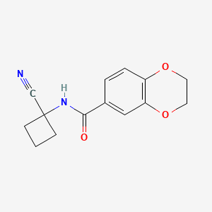 N-(1-cyanocyclobutyl)-2,3-dihydro-1,4-benzodioxine-6-carboxamide