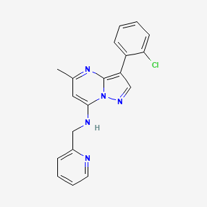 3-(2-chlorophenyl)-5-methyl-N-(pyridin-2-ylmethyl)pyrazolo[1,5-a]pyrimidin-7-amine