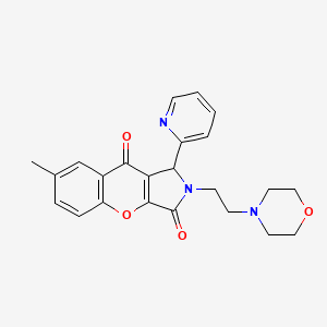 7-Methyl-2-(2-morpholinoethyl)-1-(pyridin-2-yl)-1,2-dihydrochromeno[2,3-c]pyrrole-3,9-dione
