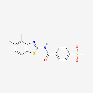 N-(4,5-dimethylbenzo[d]thiazol-2-yl)-4-(methylsulfonyl)benzamide