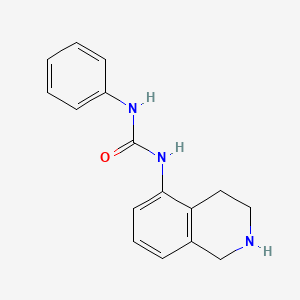 3-Phenyl-1-(1,2,3,4-tetrahydroisoquinolin-5-yl)urea