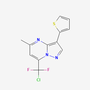 7-[Chloro(difluoro)methyl]-5-methyl-3-(2-thienyl)pyrazolo[1,5-a]pyrimidine