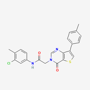 N-(3-chloro-4-methylphenyl)-2-[7-(4-methylphenyl)-4-oxothieno[3,2-d]pyrimidin-3(4H)-yl]acetamide