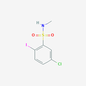 molecular formula C7H7ClINO2S B2373881 5-Chloro-2-iodo-N-methylbenzenesulfonamide CAS No. 273208-18-7