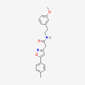 N-(3-methoxyphenethyl)-2-(5-(p-tolyl)isoxazol-3-yl)acetamide
