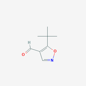 molecular formula C8H11NO2 B2373887 5-Tert-butyl-1,2-oxazole-4-carbaldehyde CAS No. 1496866-52-4