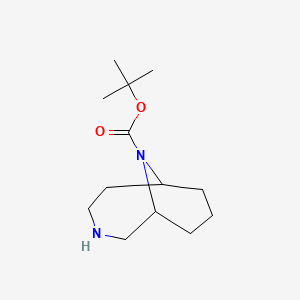 molecular formula C13H24N2O2 B2373900 Tert-butyl 3,10-diazabicyclo[4.3.1]decane-10-carboxylate CAS No. 1515348-08-9