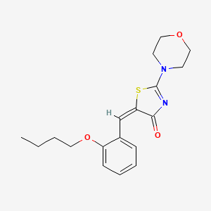 (5E)-5-(2-butoxybenzylidene)-2-(morpholin-4-yl)-1,3-thiazol-4(5H)-one