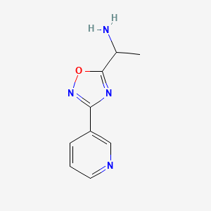 1-(3-Pyridin-3-yl-1,2,4-oxadiazol-5-yl)ethanamine